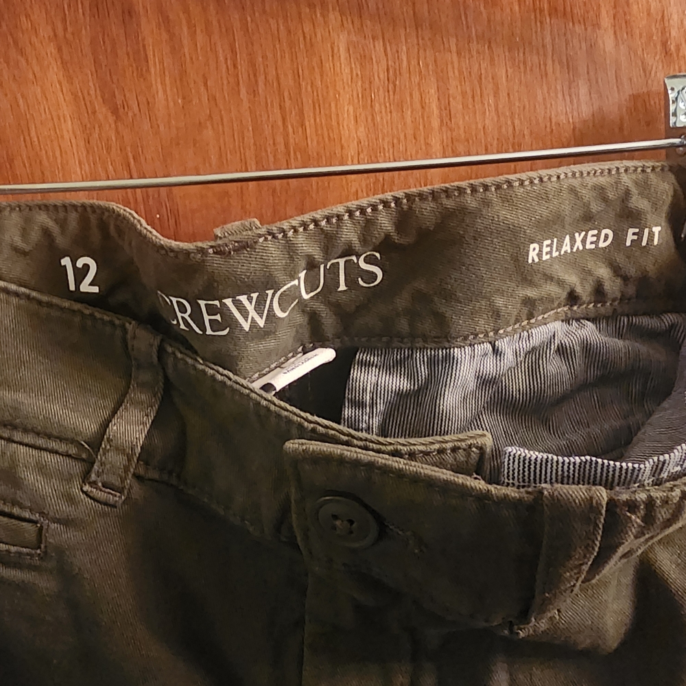 Crewcuts Relaxed Fit Olive Pants